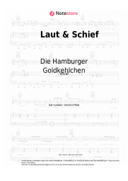 Noten, Akkorde Die Hamburger Goldkehlchen - Laut & Schief