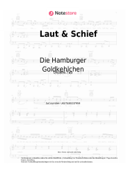 Noten, Akkorde Die Hamburger Goldkehlchen - Laut & Schief