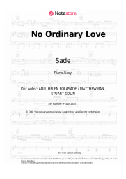 undefined Sade - No Ordinary Love
