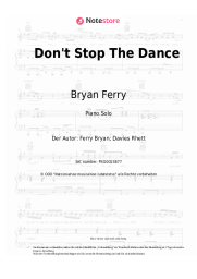 undefined Bryan Ferry - Don't Stop The Dance