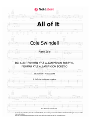 Noten, Akkorde Cole Swindell - All of It
