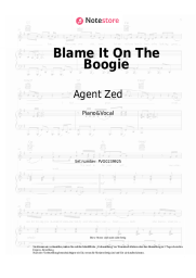 Noten, Akkorde Agent Zed, KUSH KUSH - Blame It On The Boogie