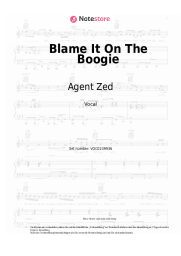 Noten, Akkorde Agent Zed, KUSH KUSH - Blame It On The Boogie