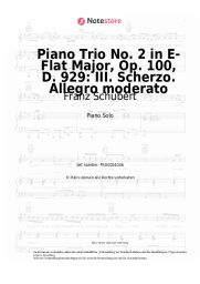 undefined Franz Schubert - Piano Trio No. 2 in E-Flat Major, Op. 100, D. 929: III. Scherzo. Allegro moderato