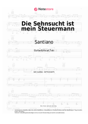Noten, Akkorde Santiano - Die Sehnsucht ist mein Steuermann