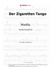 Noten, Akkorde Missfits - Der Zigaretten Tango