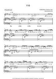 Noten, Akkorde Capital Bra, Samra, LEA - 110
