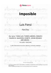 Noten, Akkorde Luis Fonsi, Ozuna - Imposible