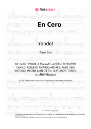 Noten, Akkorde Yandel, Sebastian Yatra, Manuel Turizo - En Cero