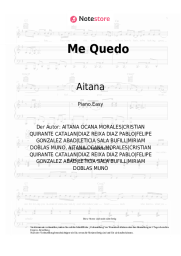Noten, Akkorde Aitana, Lola Indigo - Me Quedo