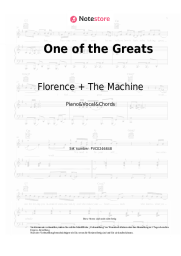 Noten, Akkorde Florence + The Machine - One of the Greats