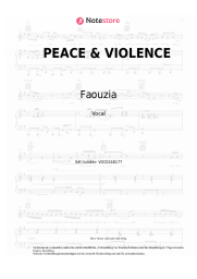 undefined Faouzia - PEACE & VIOLENCE