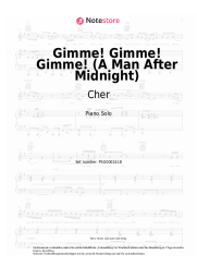 Noten, Akkorde Cher - Gimme! Gimme! Gimme! (A Man After Midnight)