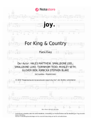 Noten, Akkorde For King & Country - joy.