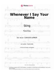 undefined Sting - Whenever I Say Your Name