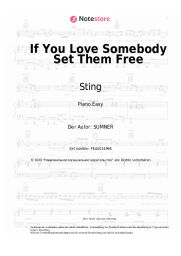 Noten, Akkorde Sting - If You Love Somebody Set Them Free