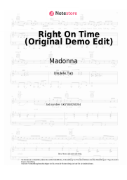 undefined Madonna - Right On Time (Original Demo Edit)