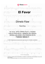 Noten, Akkorde Dimelo Flow, Nicky Jam, Sech, Zion, Lunay, Farruko - El Favor