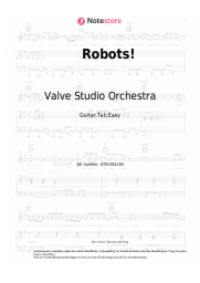Noten, Akkorde Valve Studio Orchestra - Robots!