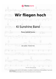 Noten, Akkorde KI Sunshine Band - Wir fliegen hoch