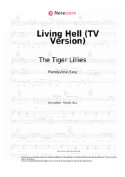 Noten, Akkorde The Tiger Lillies, Martyn Jacques - Living Hell (TV Version)