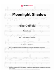 Noten, Akkorde Mike Oldfield, Maggie Reilly - Moonlight Shadow