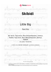 Noten, Akkorde Little Big - Skibidi
