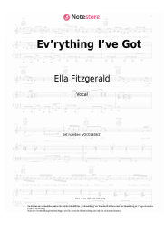 undefined Ella Fitzgerald - Ev’rything I’ve Got