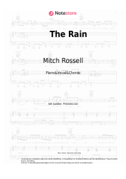 Noten, Akkorde Mitch Rossell - The Rain