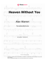 Noten, Akkorde Alex Warren - Heaven Without You