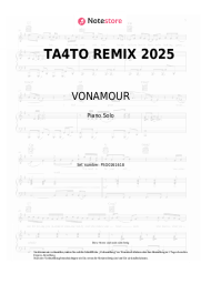 Noten, Akkorde VONAMOUR - ТА4ТО REMIX 2025