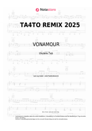 Noten, Akkorde VONAMOUR - ТА4ТО REMIX 2025