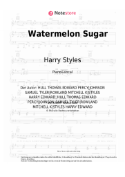 Noten, Akkorde Harry Styles - Watermelon Sugar