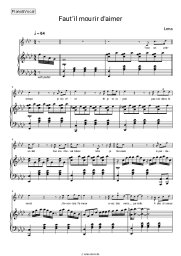 Noten, Akkorde Lena - Faut'il mourir d'aimer