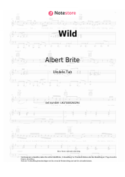 Noten, Akkorde Albert Brite - Wild