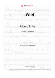 Noten, Akkorde Albert Brite - Wild