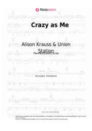 Noten, Akkorde Alison Krauss & Union Station - Crazy as Me