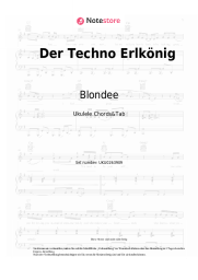 Noten, Akkorde Blondee - Der Techno Erlkönig