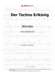 Noten, Akkorde Blondee - Der Techno Erlkönig