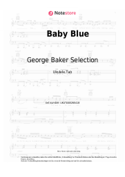 Noten, Akkorde George Baker Selection - Baby Blue