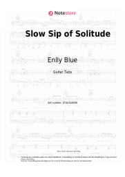 Noten, Akkorde Enlly Blue - Slow Sip of Solitude