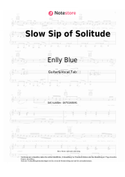 Noten, Akkorde Enlly Blue - Slow Sip of Solitude