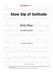 Noten, Akkorde Enlly Blue - Slow Sip of Solitude