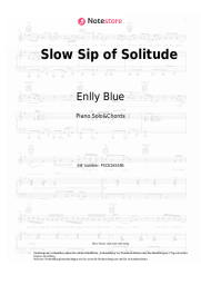 Noten, Akkorde Enlly Blue - Slow Sip of Solitude