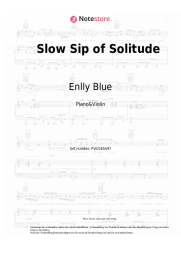 Noten, Akkorde Enlly Blue - Slow Sip of Solitude
