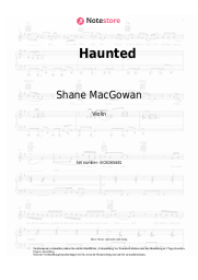 Noten, Akkorde Shane MacGowan, Sinead O'Connor - Haunted