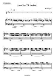 Noten, Akkorde The Pogues - Love You ’Till the End