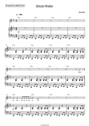 Noten, Akkorde Suicide - Ghost Rider