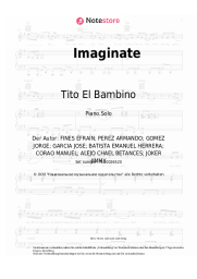 Noten, Akkorde Tito El Bambino, Pitbull, El Alfa - Imaginate