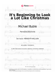 Noten, Akkorde Michael Buble - It's Beginning to Look a Lot Like Christmas